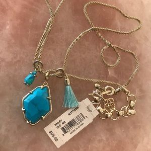 Turquoise Hailey style Kendra Scott necklace!